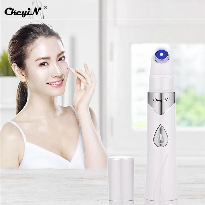 

CkeyiN Blue Light Therapy Acne Laser Pen Soft Scar Wrinkle Removal Treatment Device Facial Massager Face Lift Eye Skin Care Tool