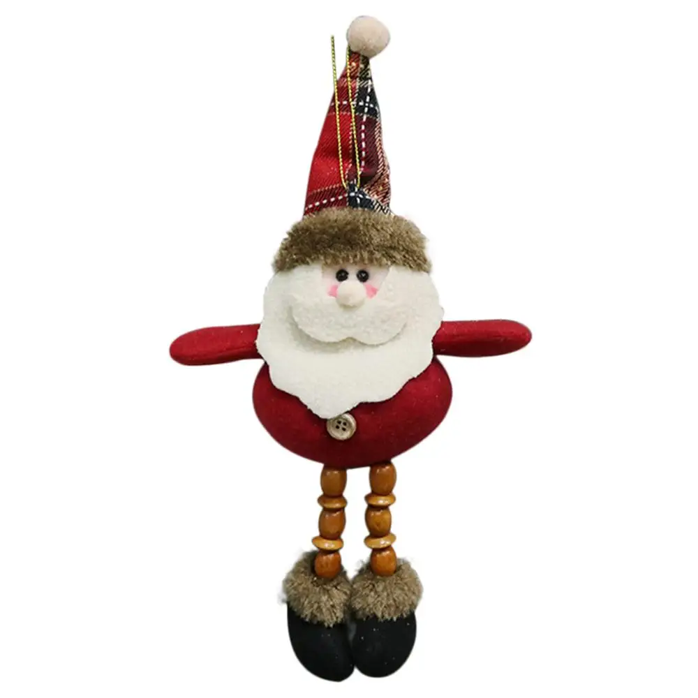 Год Счастливого Рождества безликая кукла орнамент Скандинавская земля Бог Санта Клаус кукла окно Рождественская елка украшения - Цвет: Сливовый