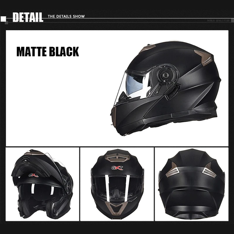 Nuovo Gxt 160 Flip Up Casco Del Motociclo Doppia Lente Full Viso Casco Casco da Corsa Capacete