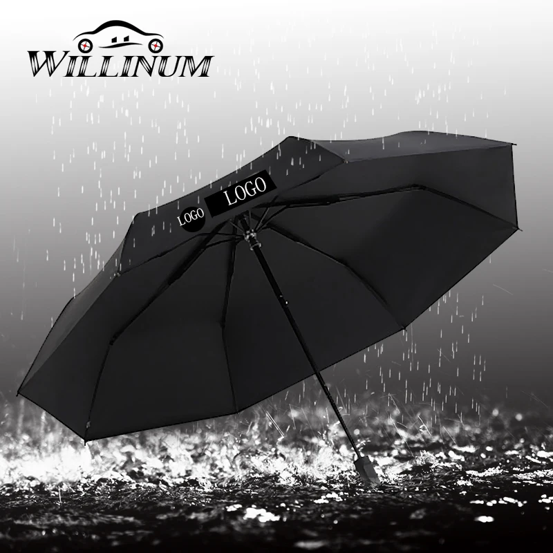 

Car automatic umbrella for BMW f32 f34 g30 g38 g50 f01 e80 e90 e92 e71 e60 strong windproof umbrella cloth hat with logo