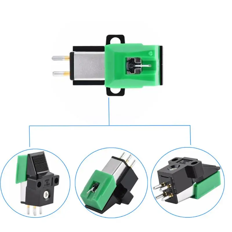 Высокое качество проигрыватель стилус 3 скорости 13 мм Шаг записи картридж для AT95E