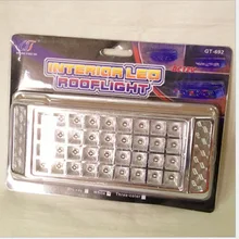 Автомобильный светодиодный gt 692 квадратный 12V 36 светодиодный вспомогательный свет для чтения атмосферного освещения крыши Автомобильный свет кабины