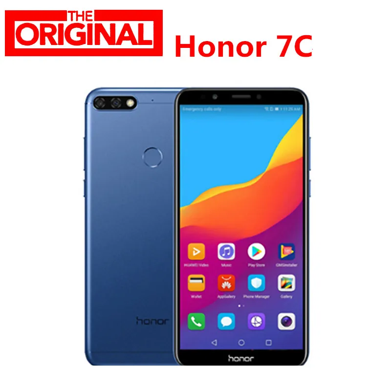 В наличии! Оригинал Huawe Honor 7C 4 Гб 64 5 99 дюймов Snapdragon 450 Восьмиядерный фронтальный 8.0MP