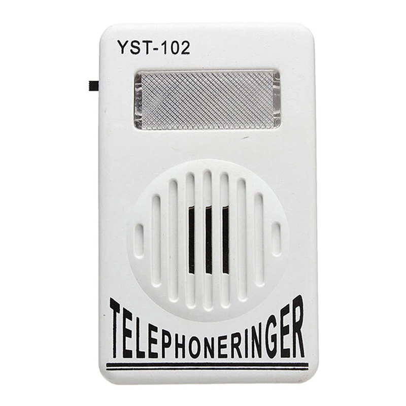 1 PC 95dB Extra-Loud Telephone Ringer Phone Ring Amplifier Ringing Help Strobe Light Bell Sound Landline Ringer Sound Ringtones