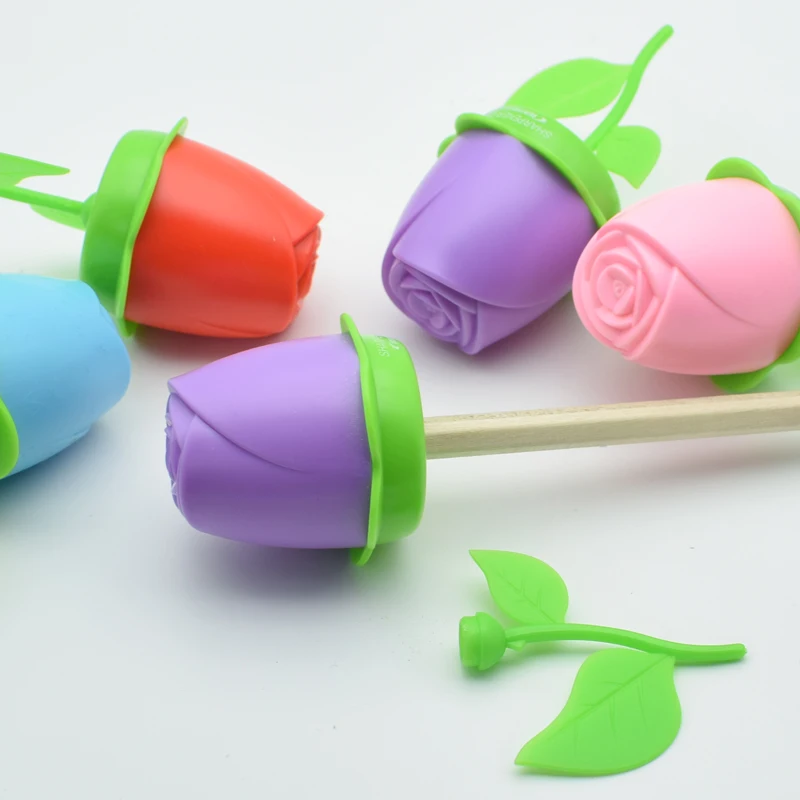 

Cute Mini Flower Shape Pencil Sharpener For Kids Sharpen A Pencil Student School Supplies Gift