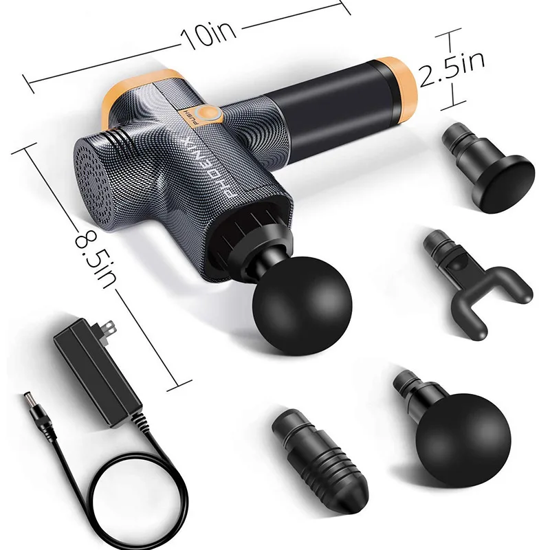 Phoenix A2  Muscle Massage Gun Deep Tissue Massager Therapy  Vibrator Box Portable  Slimming Shaping Pain Relief
