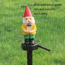 Украшение на солнечной энергии Рождество открытый патио полюс Портативный газон двор декоративные Санта Клаус сад свет легко установить