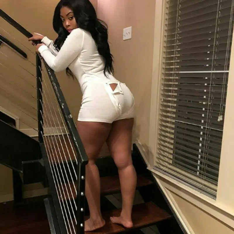 Sexy Women Ladies Bodycon Romper Jumpsuit Sleepwear Home Wear V-neck Boduycon Button Long Sleeve Leotard Playsuit Bodysuit Sexy Women Ladies Bodycon Romper Jumpsuit Sleepwear Home Wear V-neck Boduycon Button Long Sleeve Leotard Playsuit Bodysuit