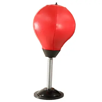 

Desktop Vent Ball Boxing Ball Sucker Speed Ball Mini Boxing Ball Fitness Equipment Office Decompression Red