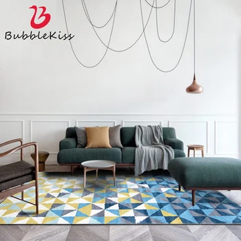 

Bubble Kiss Carpet For Living Room Nordic Style Geometric Blue Yellow Gradient Rugs And Carpet For Home Living Room Door Mat