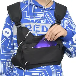 Спортивная мужская женская нагрудная Сумка Многофункциональная Водонепроницаемая нагрудная сумка уличная хип-хоп рюкзак для хранения