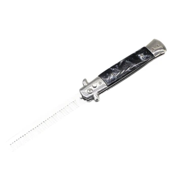 

1Pcs Automatic Stainless Steel Combs Foldable Knife Brushes Hair Trimmer Comb Brush Accessories Butterfly Mens Pocket Knife Comb