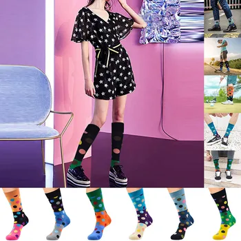 

Funny Socks Unisex Cool Colorful Fancy Novelty Casual Combed Cotton Cylinder Bag 12PC Unisex tube stocking compression socks 3*