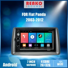 REAKOSOUND עבור פיאט פנדה 2003 2012 7 אינץ 2 דין מולטימדיה לרכב נגן ראש יחידה עם מסגרת GPS ניווט אנדרואיד Autoradio