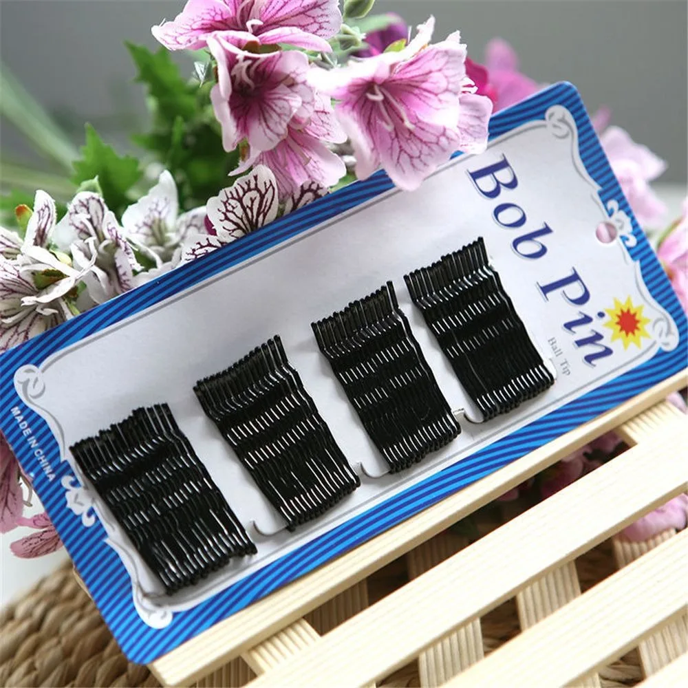 60Pcs Straight Wave Black Hair Clips for Women Salon Invisible Bobby Pins Hairgrips Barrettes Simple Hair 1 60Pcs Straight Wave Black Hair Clips for Women Salon Invisible Bobby Pins Hairgrips Barrettes Simple Hair 3