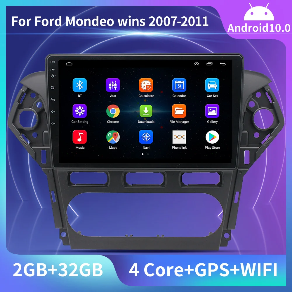 Автомагнитола 2 DIN на Android 10 0 для Ford Mondeo 4 2007 - 2011 стерео Мультимедийный аудио плеер