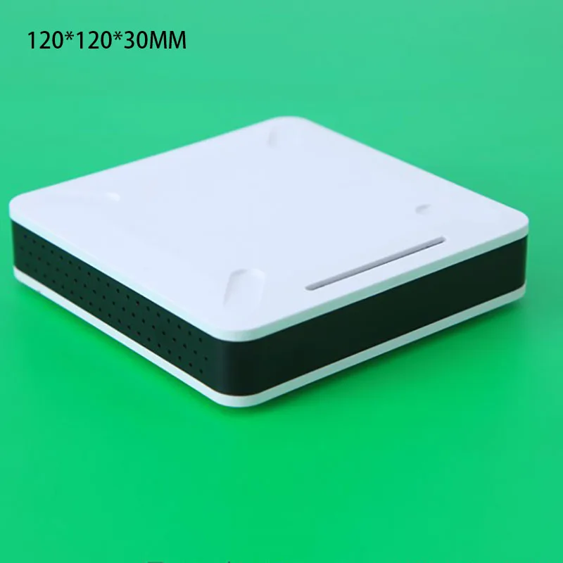 Пластиковый проекционный ящик 120*120*30 мм сетевой корпус маршрутизатор