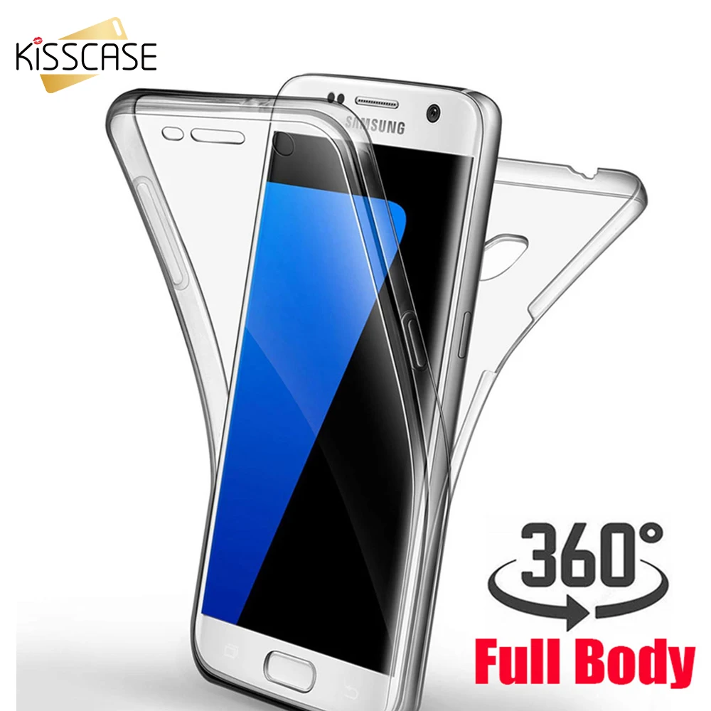 Полностью закрытый прозрачный защитный чехол 360 для Samsung S8 S9 S10 Plus S10E S7 Edge Note 8 9 A3/A5