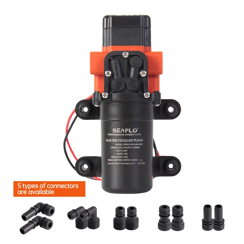 Marine Water Pump 12V Diaphragm Self Priming Pump for RV Caravan Boat Accessories