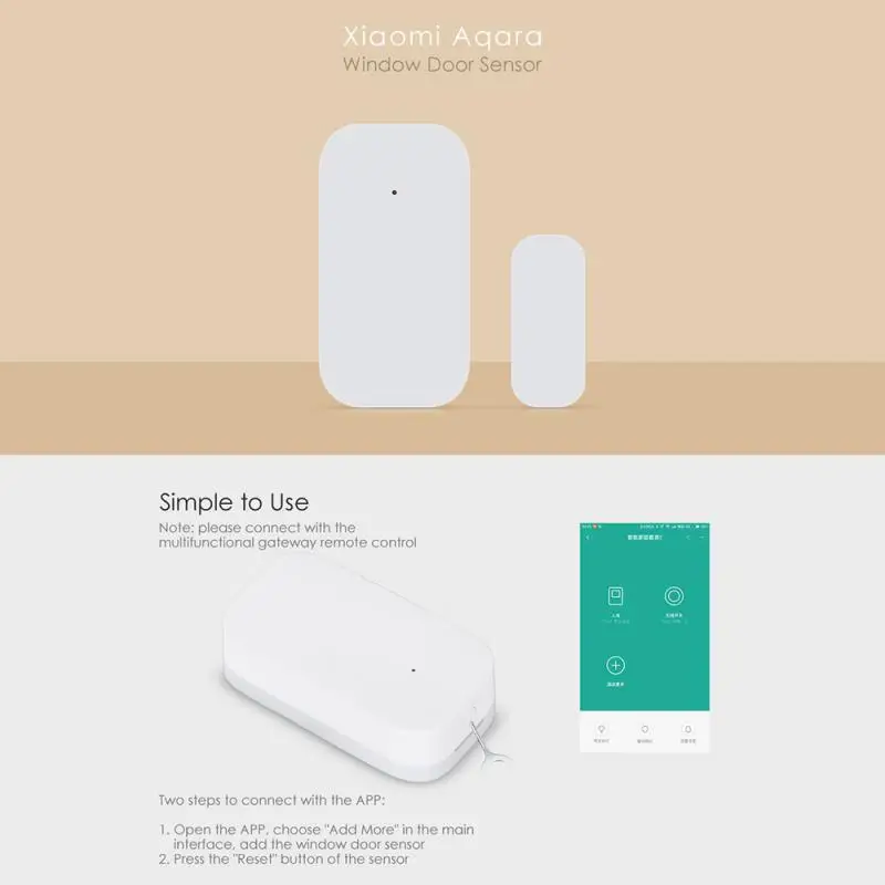 Оригинальный Aqara Smart для дома окна двери Сенсор mi jia ZigBee Беспроводной соединение