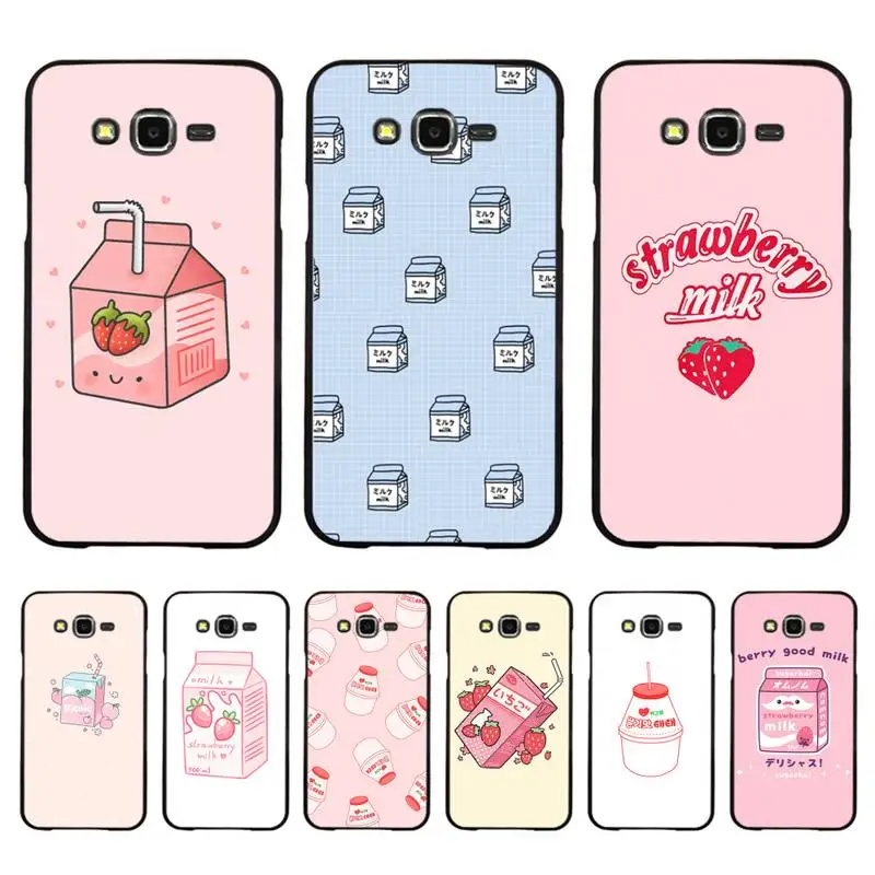 Motirunner Kawaii японский клубника молочный ящик чехол для телефона Samsung A50 A70 A40 A6 A8 плюс