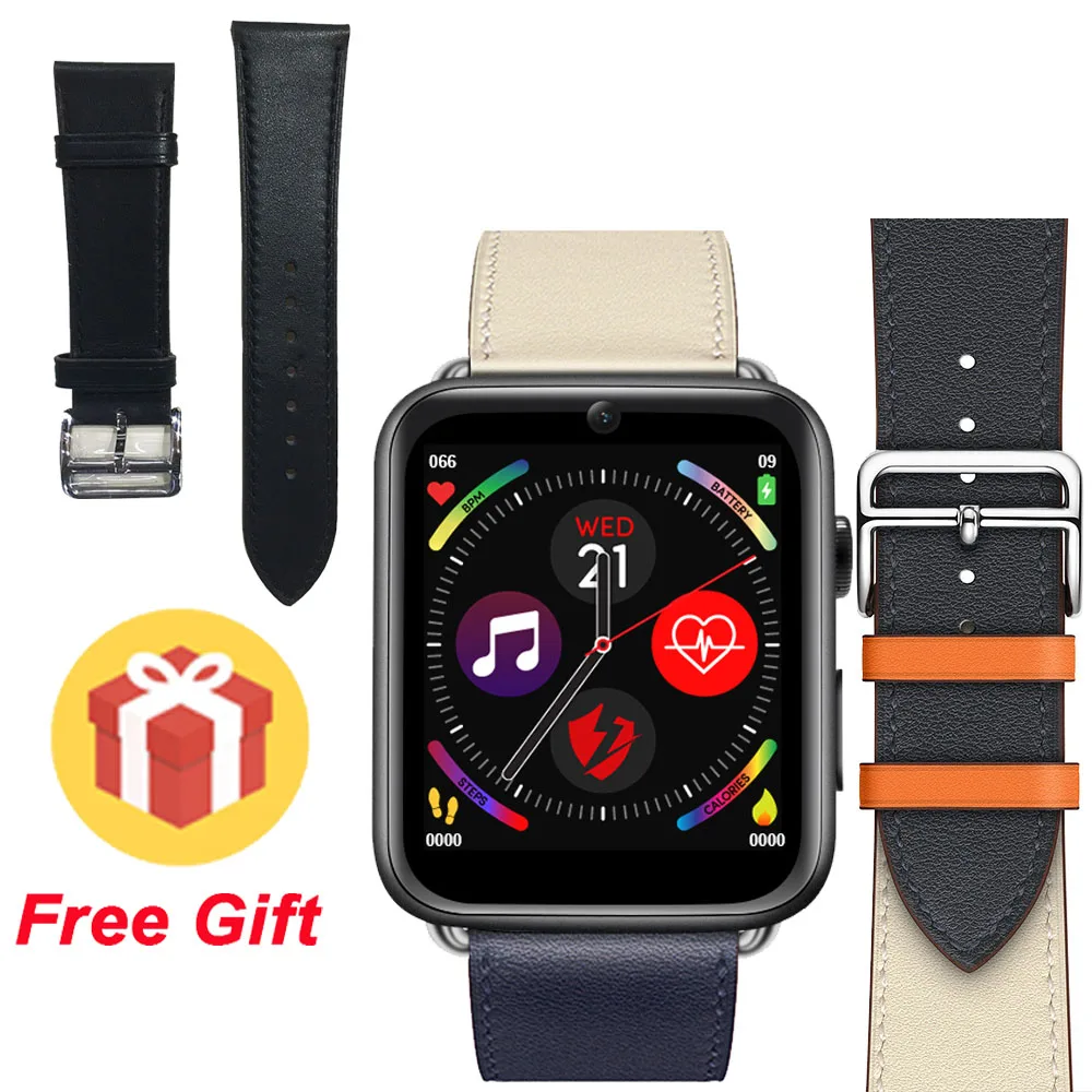 Black Short strap LEM10 4G LTE Смарт-часы Android 7,1 3G+ 32G смарт-часы для мужчин 1,88 дюймов Экран Фронтальная камера gps wifi сердечный ритм умные часы для женщин - Цвет: Black Short strap
