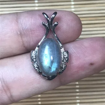 

Genuine Natural Blue Light Labradorite Pendant Labradorite Women Man 32x21x8mm Crystal Moonstone Jewelry Drop Shipping AAAAA