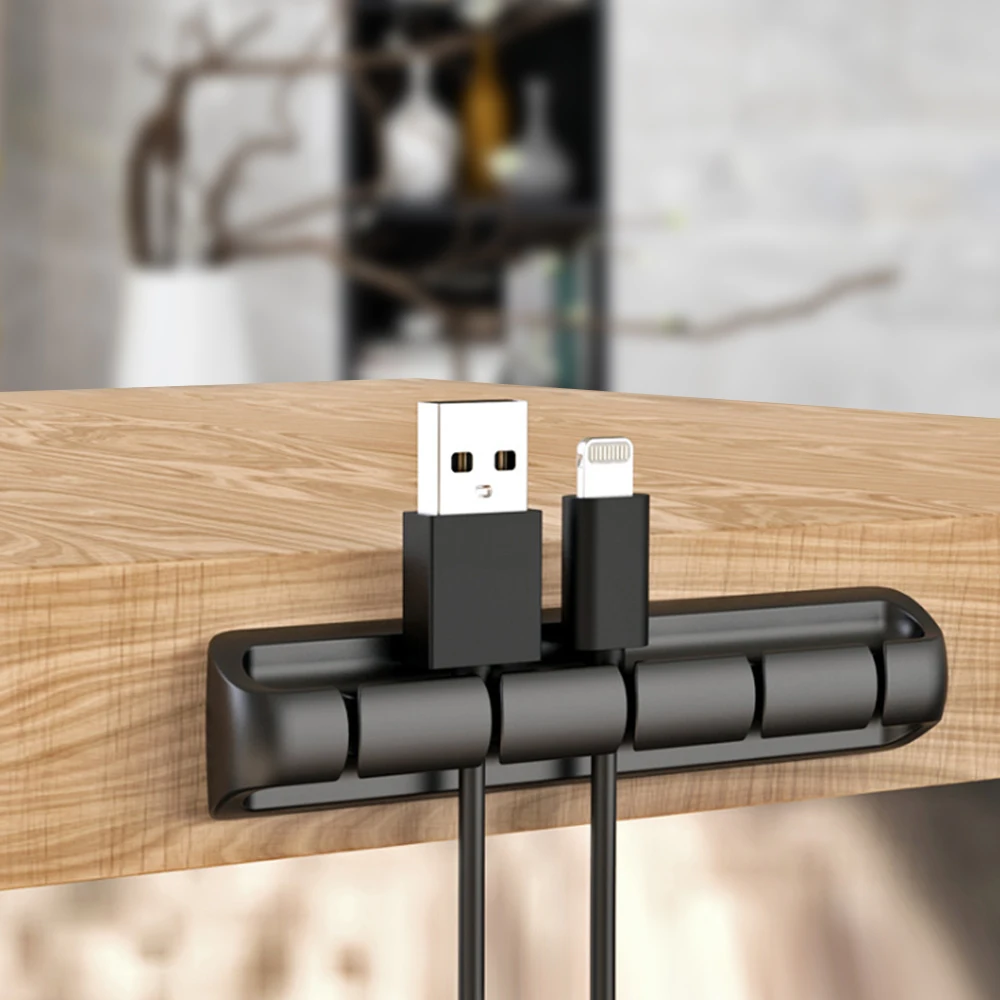 Автомобильный Кабельный органайзер силиконовый usb-кабель зажим для намотки Ford