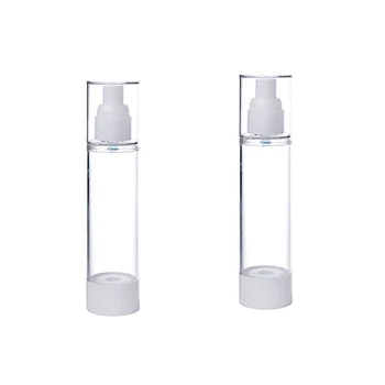 

Vacuum Plastic Makeup Water Dispenser Bottle Mini Water Spray Bottle Pump Refillable Travel Dispenser Empty Bottle 2Set 50ML