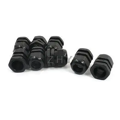 

8 PCS PG25 Black Waterproof Locknut Stuffing Cable Gland for 16-21mm Wire