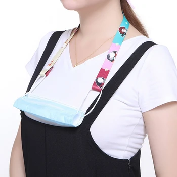 

20Pcs Adjustable Face Mask Lanyard Strap Cartoon Animal Mouth Cover Holder Rope