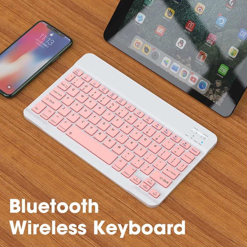 78 клавиш Bluetooth клавиатура планшет Беспроводная мини-клавиатура для Apple iPad Samsung