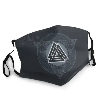 

Valknut Ice Flame Vikings Valhalla Odin Unisex Mouth Face Mask Anti-Dustproof Mask Protection Mask Respirator Muffle