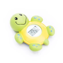 Плавающая вода для купания в форме черепахи, термометр для ванной с цифровым дизайном животных, детские часы, игрушки