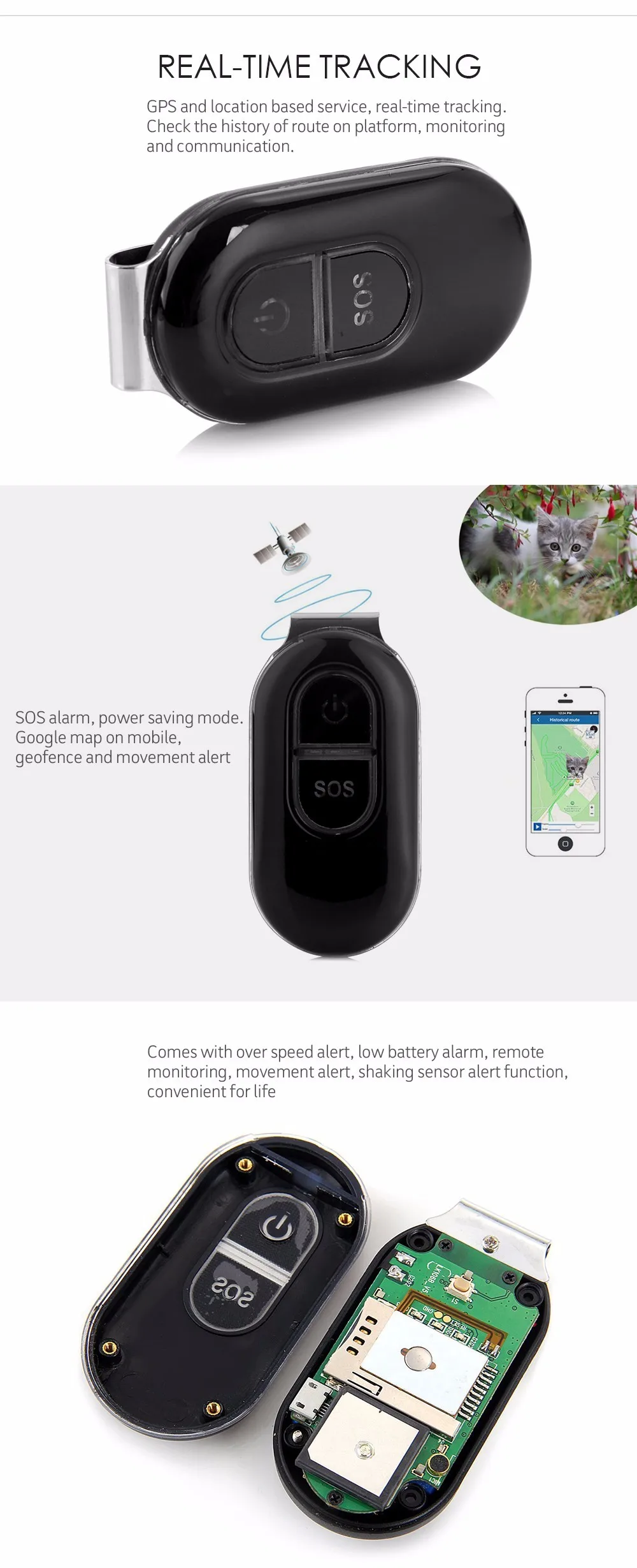 LK106 IPX6 12 В водонепроницаемый мини в реальном времени ЕС/США штекер gps трекер
