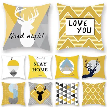 

The Nordic Contracted Pink Letter Decorative Pillow Cushion Covers And Pillow Cushions For Sofa Household Decor Pillowcase