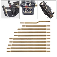 

10x Metal Rod Link Kit Linkage fits Unassembled Kit for 1/10 RC Axial SCX10 IIΙ AX103007 Crawlers Replace Parts