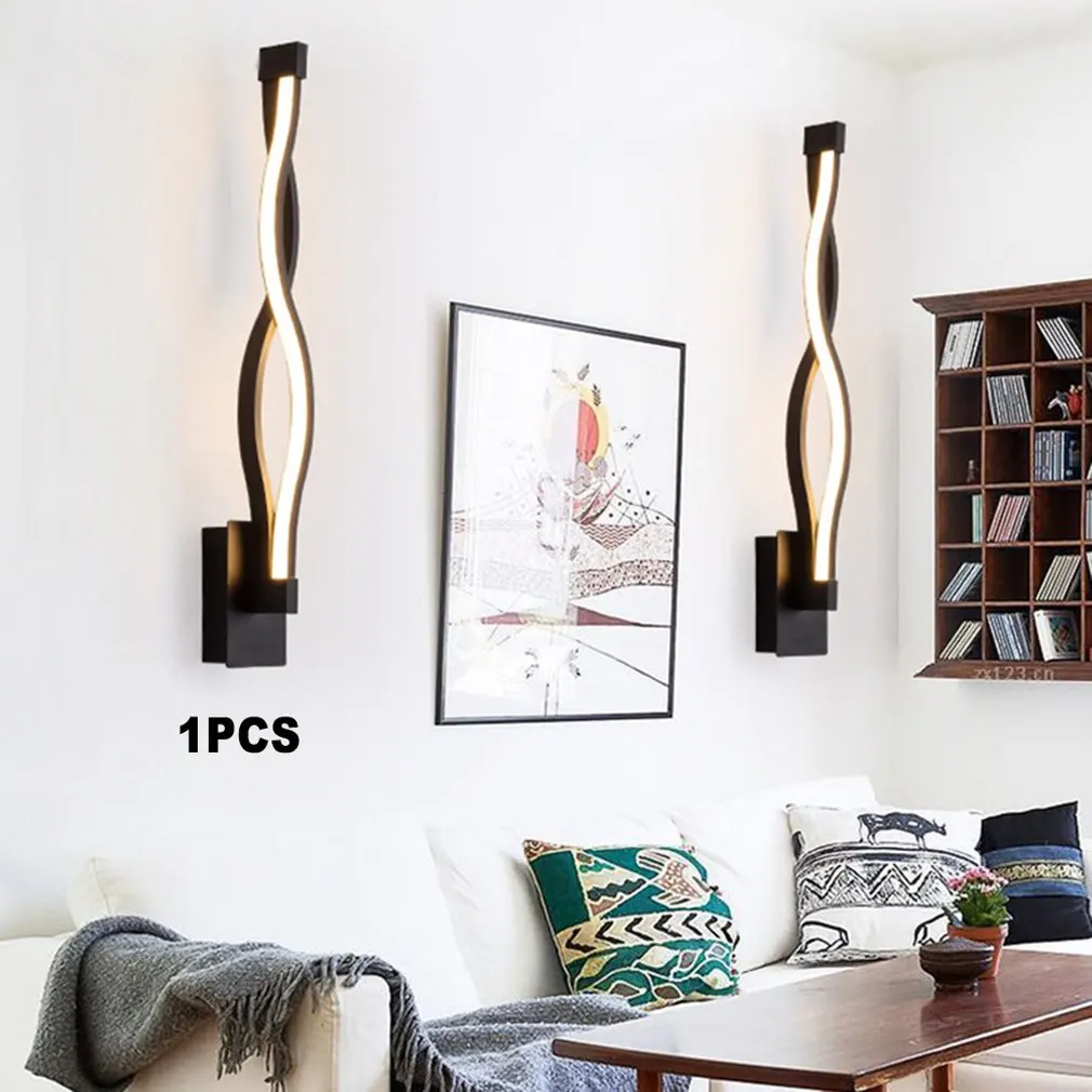 Led Bedroom Bedside Lamp Creative Simple Post Modern Light Personality Art Wall Lamp Aisle Corridor Stair Wall Lamp Energy-Saved