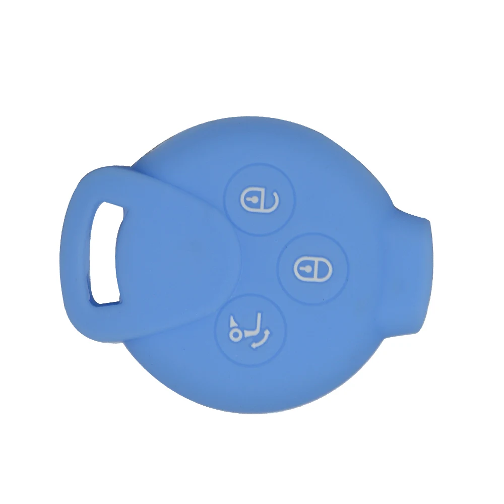 Keyforkess3 pulsanti per Benz Mercedes Smart Fortwo 451 MB City Roadster Silicone Remote Car Key Shell custodia protettiva copertura in gomma - H9e8e9cce462c4b42a8d9738e16ecd733b
