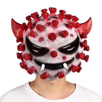 

Patygr Latex Mask Head Mask Head Creepy Halloween Costume Theater Toy Adult Party NEW