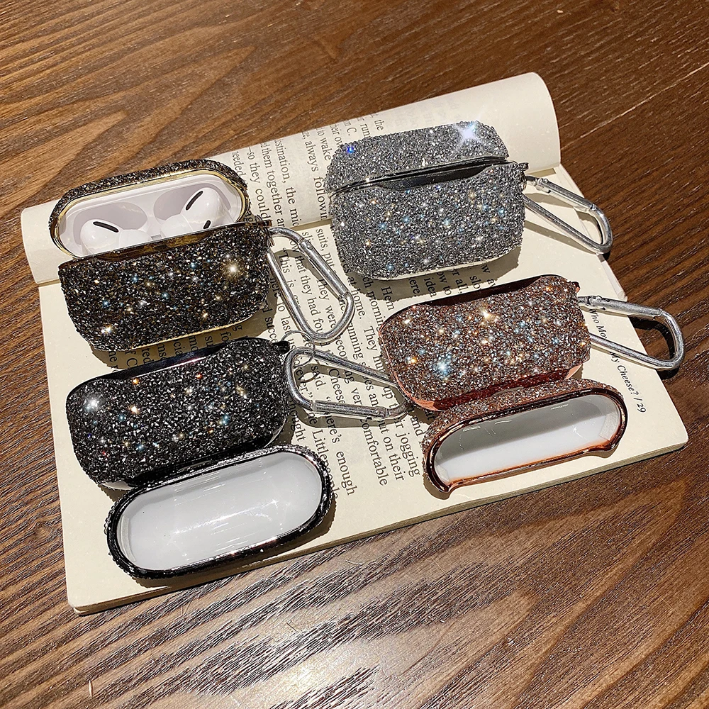 Nedsænkning Whitney Regeneration Luxury Shiny Glitter Case For Apple AirPods Pro Cute Earphone Protective  Etui Cover Cases Fundas Coque for AirPod Air Pods Pro _ - AliExpress Mobile