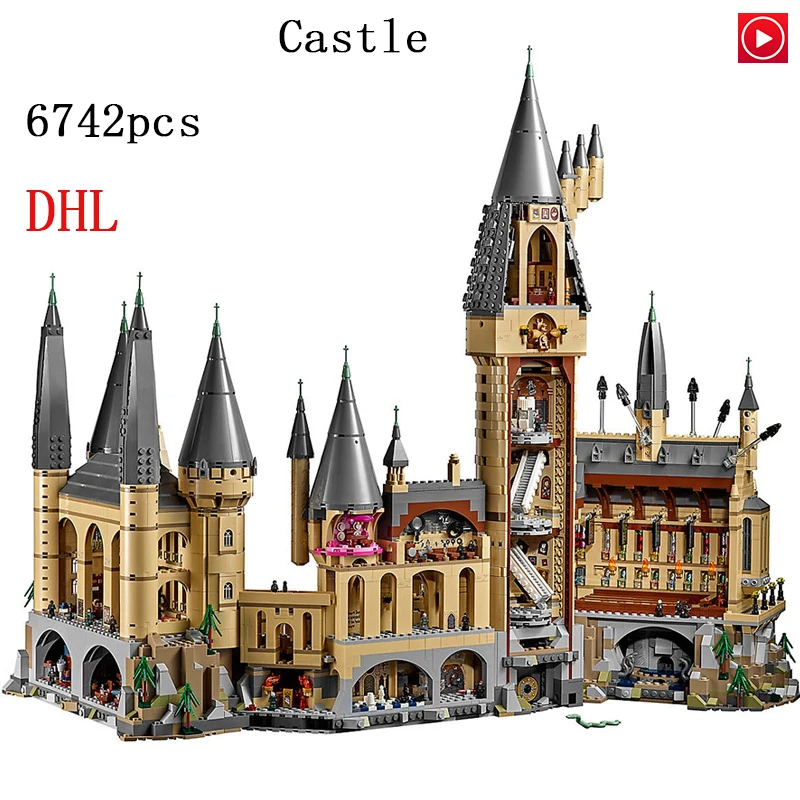 

16060 Potter Movie Castle Magic Model Kits 6742Pcs Building Block Bricks Toys Children Gift Compatible with 71043 house figures