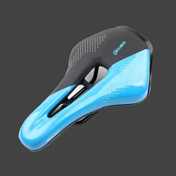 

PU Leather Surface Silica Filled Gel Comfortable Cycling Seat Shockproof Mountain road bike bicycle Saddle Silicone Cushion