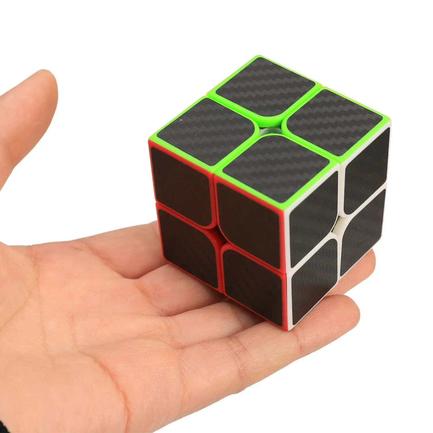 Скорость Z-Cube 4 шт. волшебный куб набор 2x2 3x3x3 зеркальная поверхность углеродное волокно наклейка головоломка волшебный куб