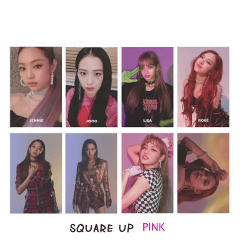 BlackPink альбом Kill This Love черный розовый стиль фото мир Тур DDUDU JISOO Дженни Лиза Роза ЛОМО открытка для автографа LJJ141