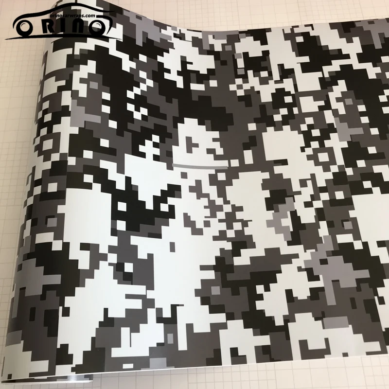 Digital Black White Vinyl Film Sticker-3