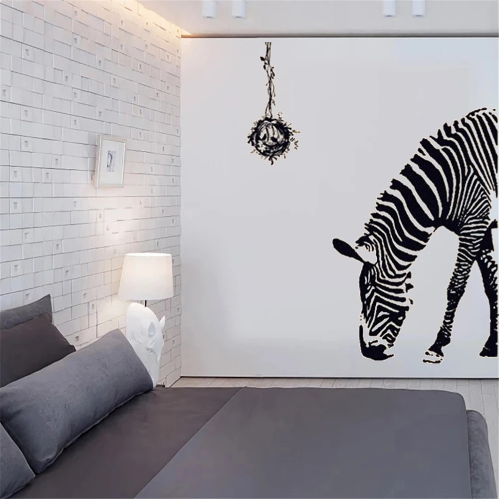 

Zebra Muursticker Adesivo De Parede Wall Stickers Abstract Decor Murals Vinyl Animal Decals Decoration Maison Poster HJ0486