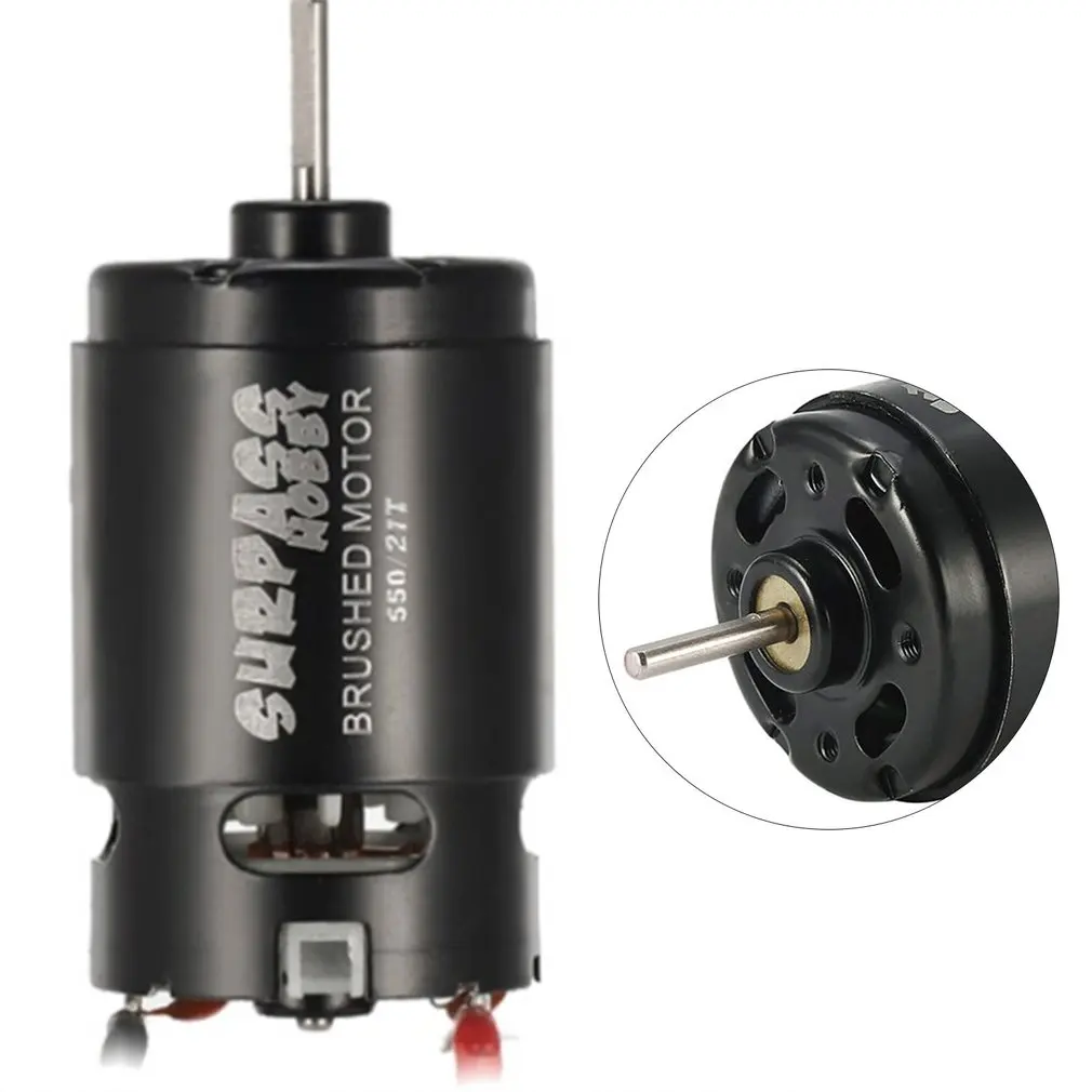 550 Brushed Motor 12T 21T 27T 35T for 1/10 RC Car HSP HPI Wltoys Kyosho
