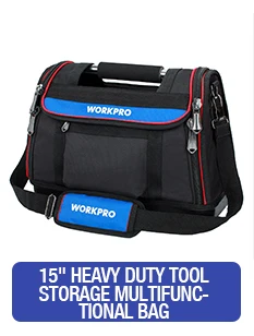 WORKPRO ручная сумка для инструментов электрик сумка органайзер для инструментов водонепроницаемая сумка для хранения инструментов