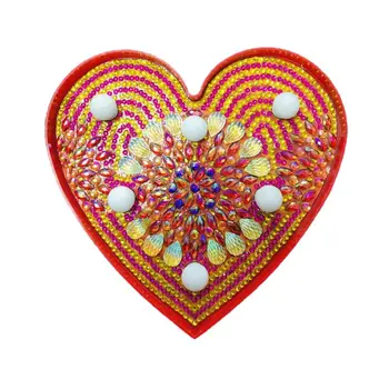 

Heart Shaped DIY Special Shaped Full Drill Crystal Diamond Drawing Bedside Lamp